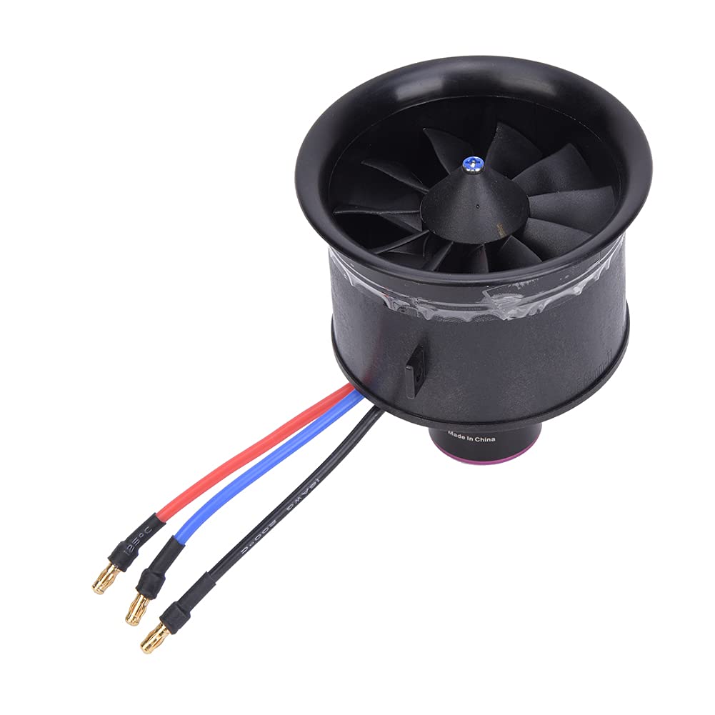 EDF 64mm 11 - ブラシレスモーター付きブレードファンプロペラ、RC ダクトモーターアクセサリー、RC モデル航空機用高効率軽量パワーシステム、複合処理および注入 (KV3900 3S EDF 64 ダクト)｜いいものばかり