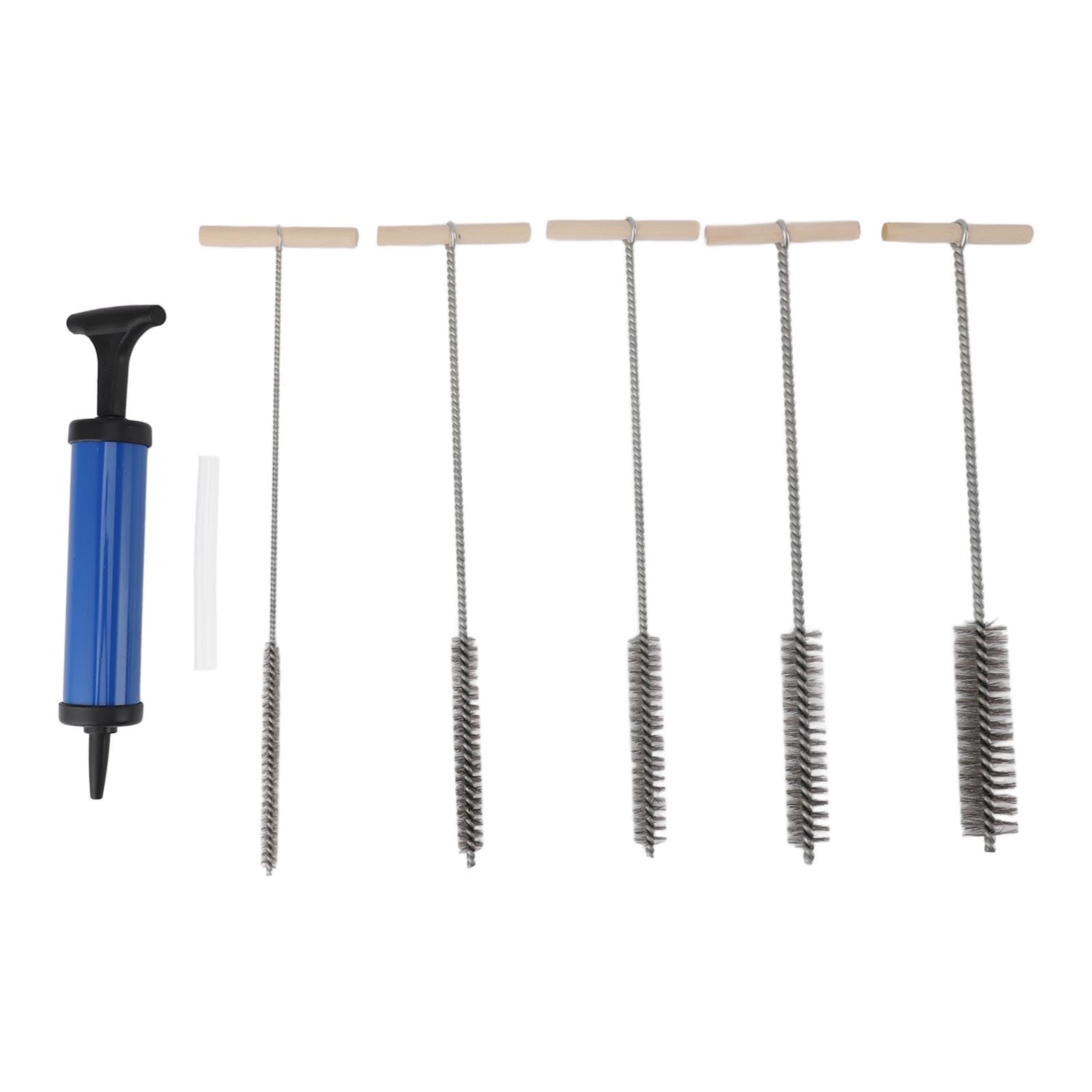 Pipe Cleaning Brush Set 8粍 12粍 16粍 20粍 25粍 with Blower Drill Hole Cleaning Brush for Tube Cleaning