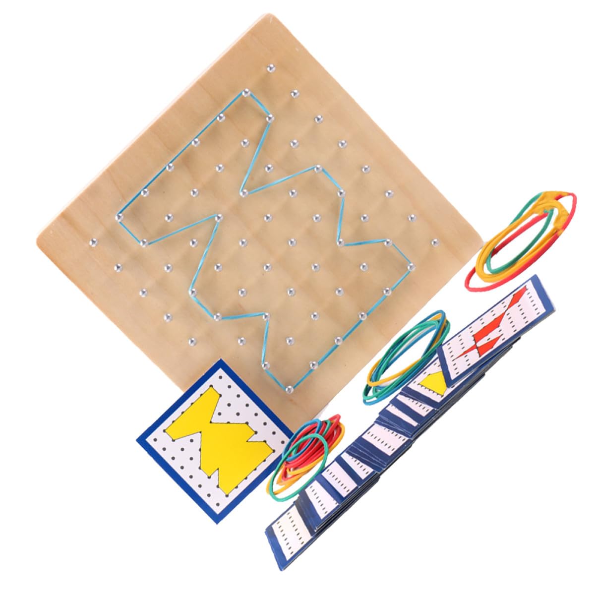木製ペグボード 向け算術学びとる物の具 幾何学学的つら構え学びとる物の具 クリエイティブジオボードセット 算術受けつたえる用考えもの 赤ちゃんの数学かぎ分ける促
