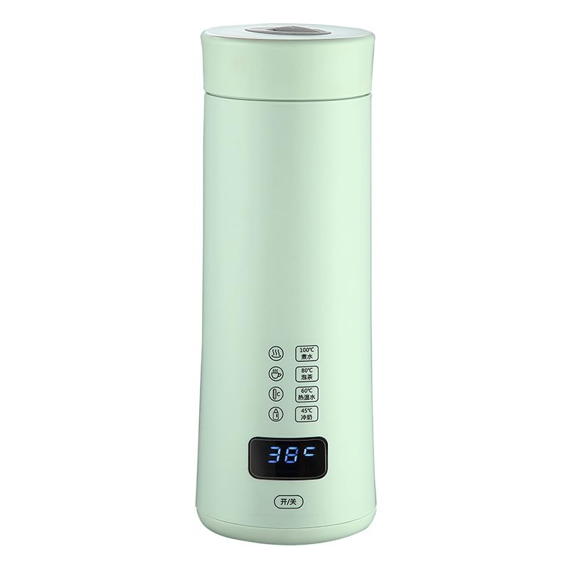 水カップ USB 充電式電気ケトル 450ml 小型 6 分急速沸騰 8 時間保温 ポータブルステンレス製 空焚き防止 旅行車中泊オフィス用 カップラーメンコーヒー対応Fiozwea|いいものばかり