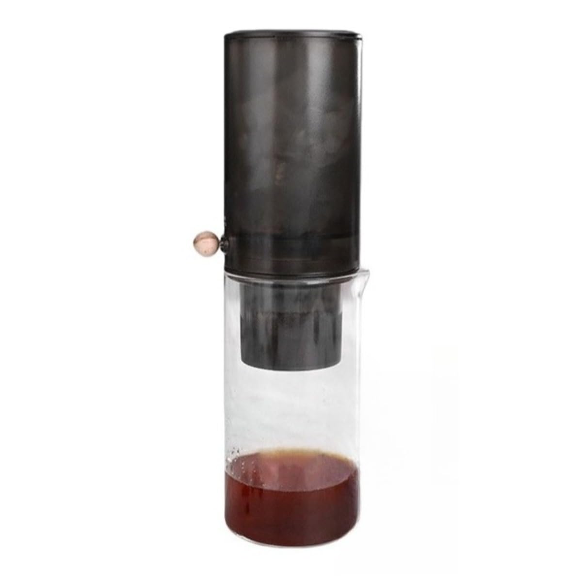 コールドブリューコーヒーメーカー、Fiozwea 身寄り用450ml、御勤め用1500ml、大静電容量、フィオズウィア コールドブリューポット、ハンドフィルドコーヒー、コールドブリューティーメーカー、コールドブリューホッパー。 (450ml)
