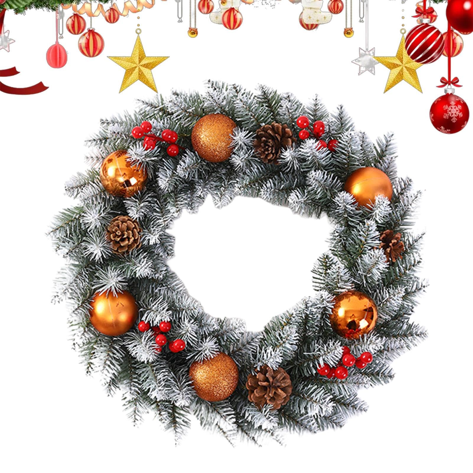 クリスマス借り上げる 室外用 - 即物的な緑であること | クリスマスドアリース人工作物,窓、マントル、室内、室外、食べ物屋、壁、駒寄せ、昼御飯お部屋用