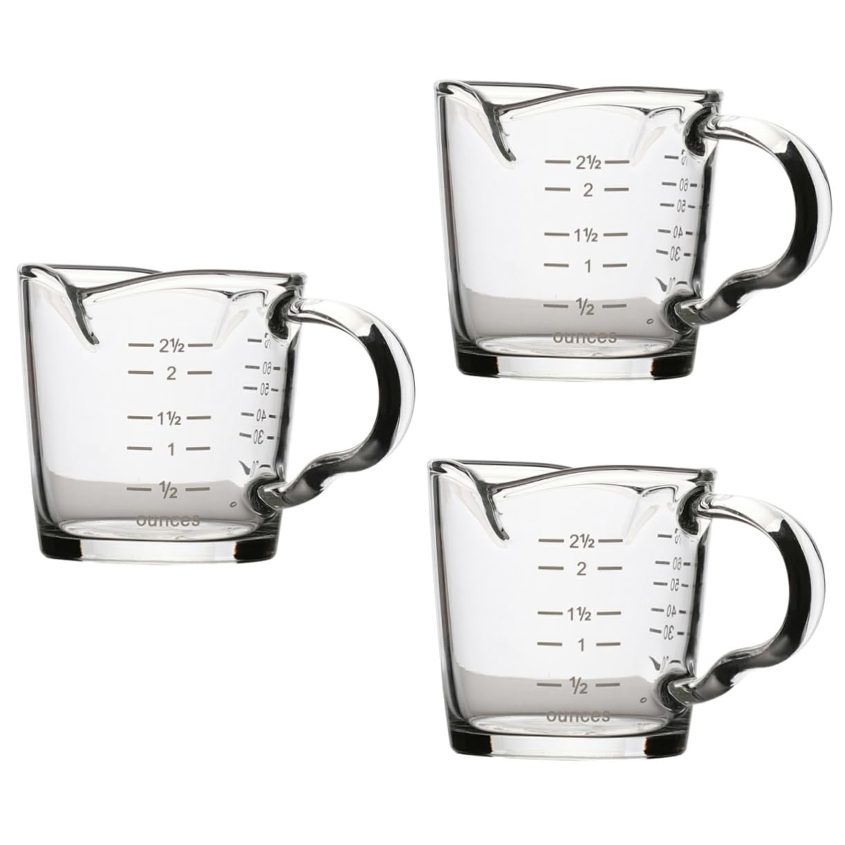 LABRIMP 3個 両口計りカ coffee mug coffee cup 珈琲 ビーカー 流動物計りカ 飲み料 改ざん 耐熱カ オンスカ 硝子 Transparent