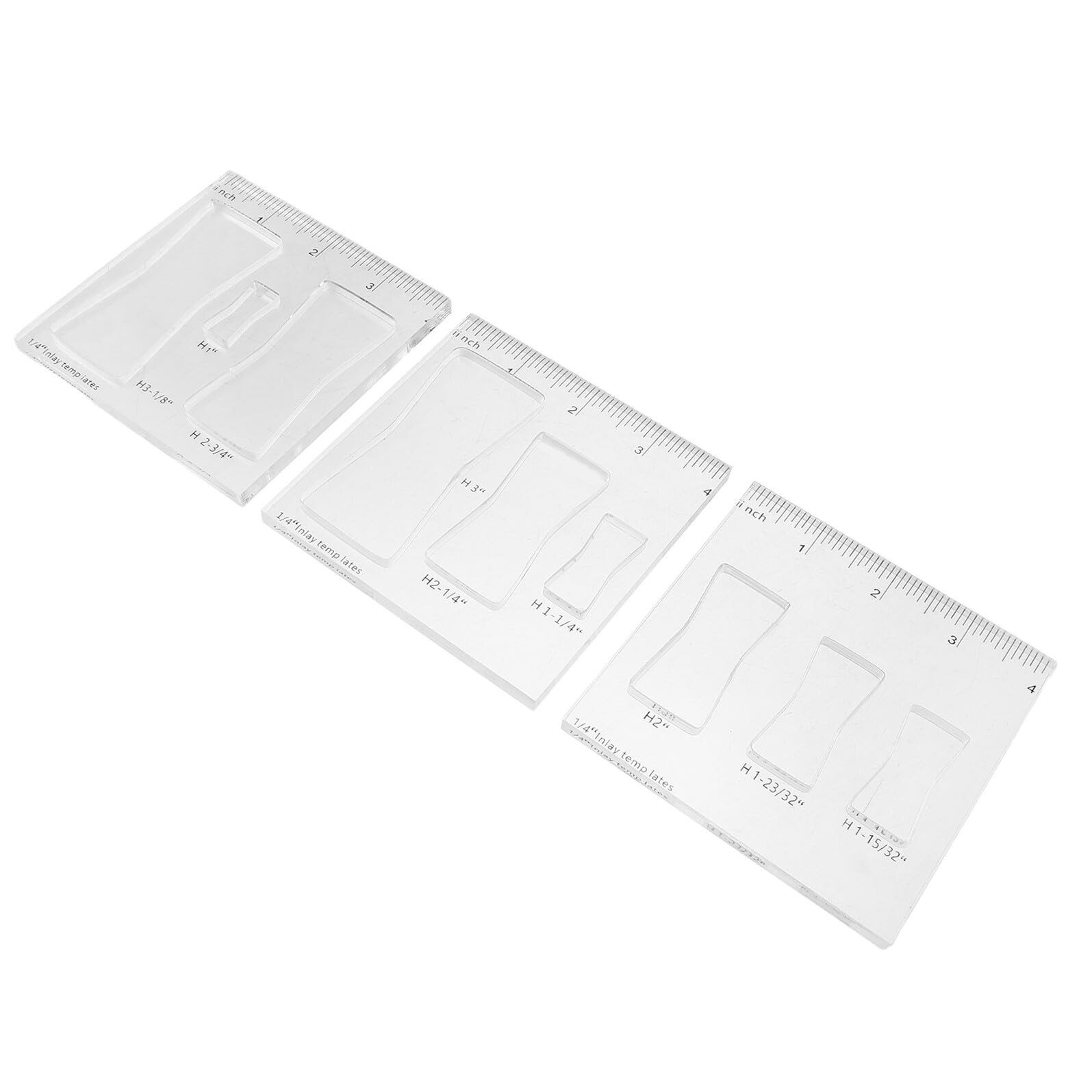 大工仕事用ルーターテンプレートキット 3個 アクリル繊維製バタフライインレイテンプレート 安定したとり備えるとアーチ形お定まり仕立て上げる 大工仕事製作用ルーターステンシル 電動手道具付属品