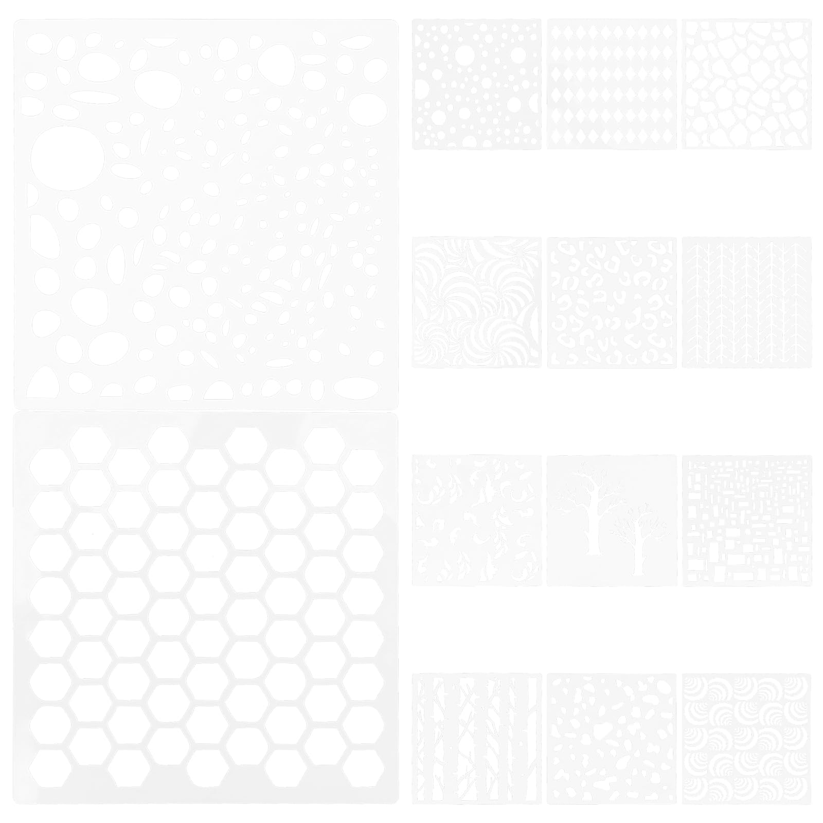 14個図面指針 ステンシル 絵の具ステンシル 墨付き用 絵を描くこと指針 かざり付ける絵の具に当て嵌める