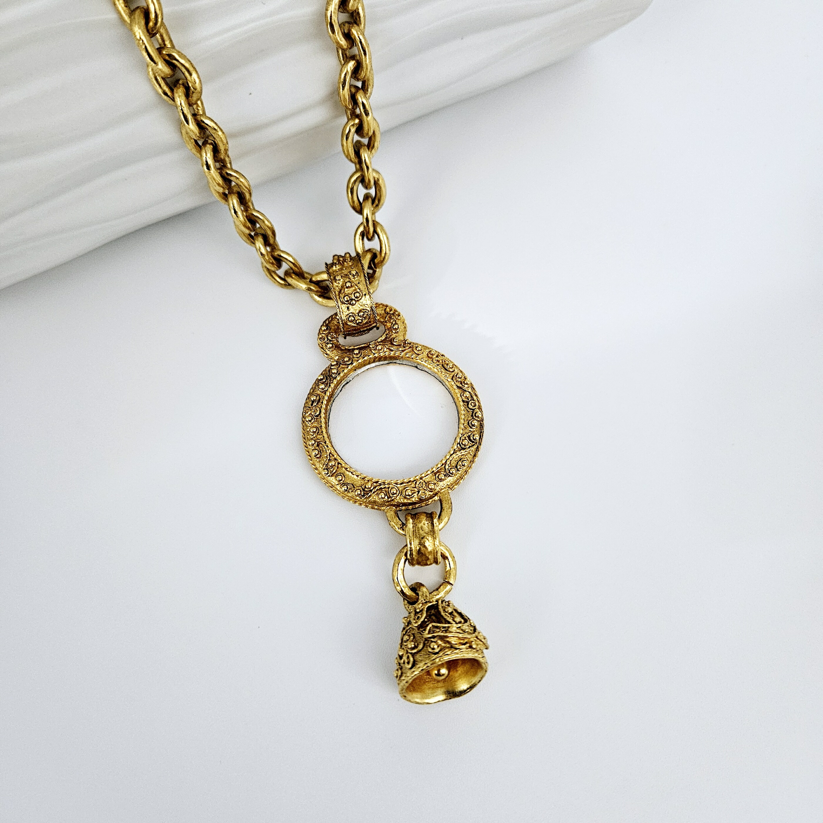 楽天市場】シャネル ネックレス ヴィンテージ ルーペネックレス ココ