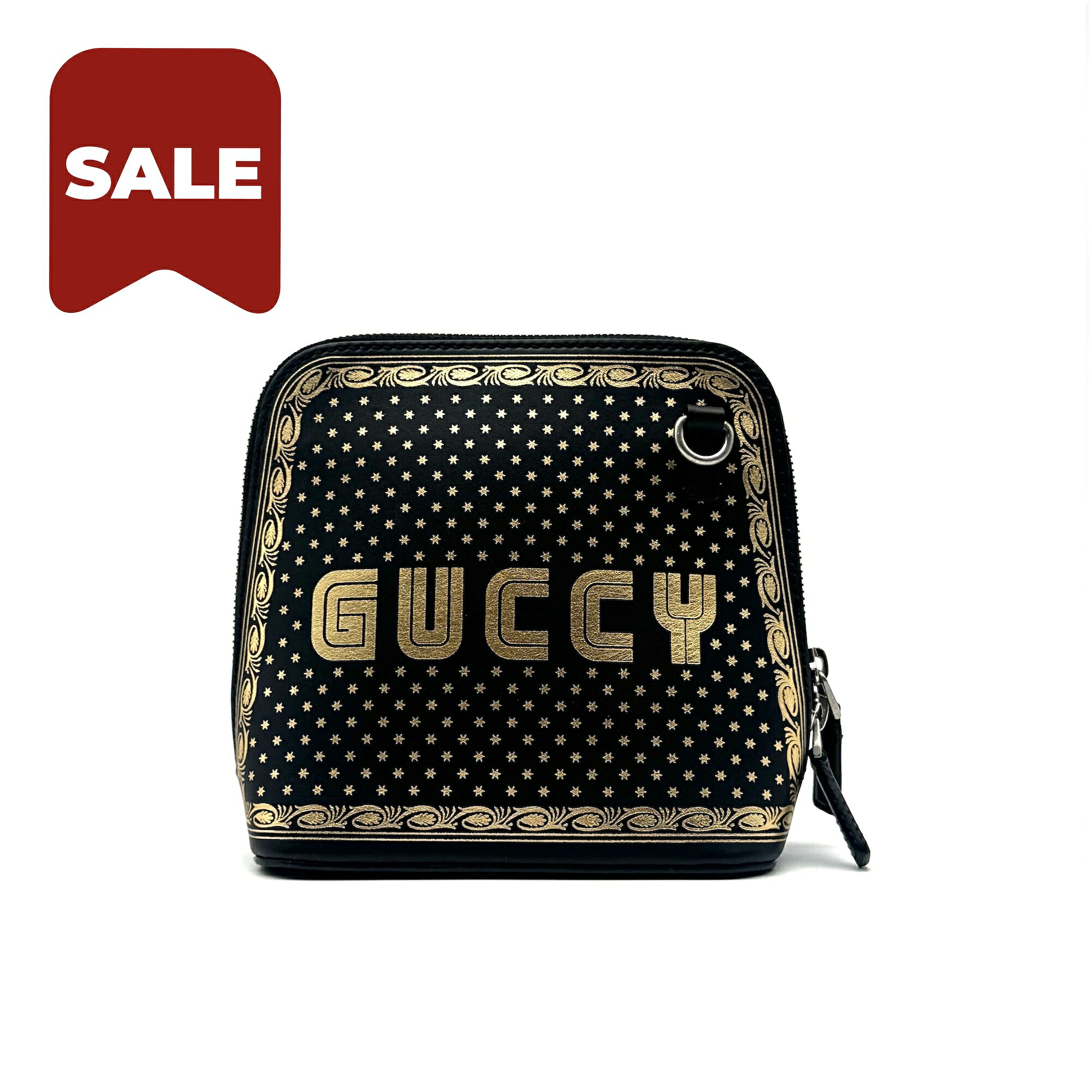グッチ GUCCI 限定モデルGUCCY SEGA コラボ プリント ショルダーバッグ メンズ レディース GUCCI 2WAY クロスボディ