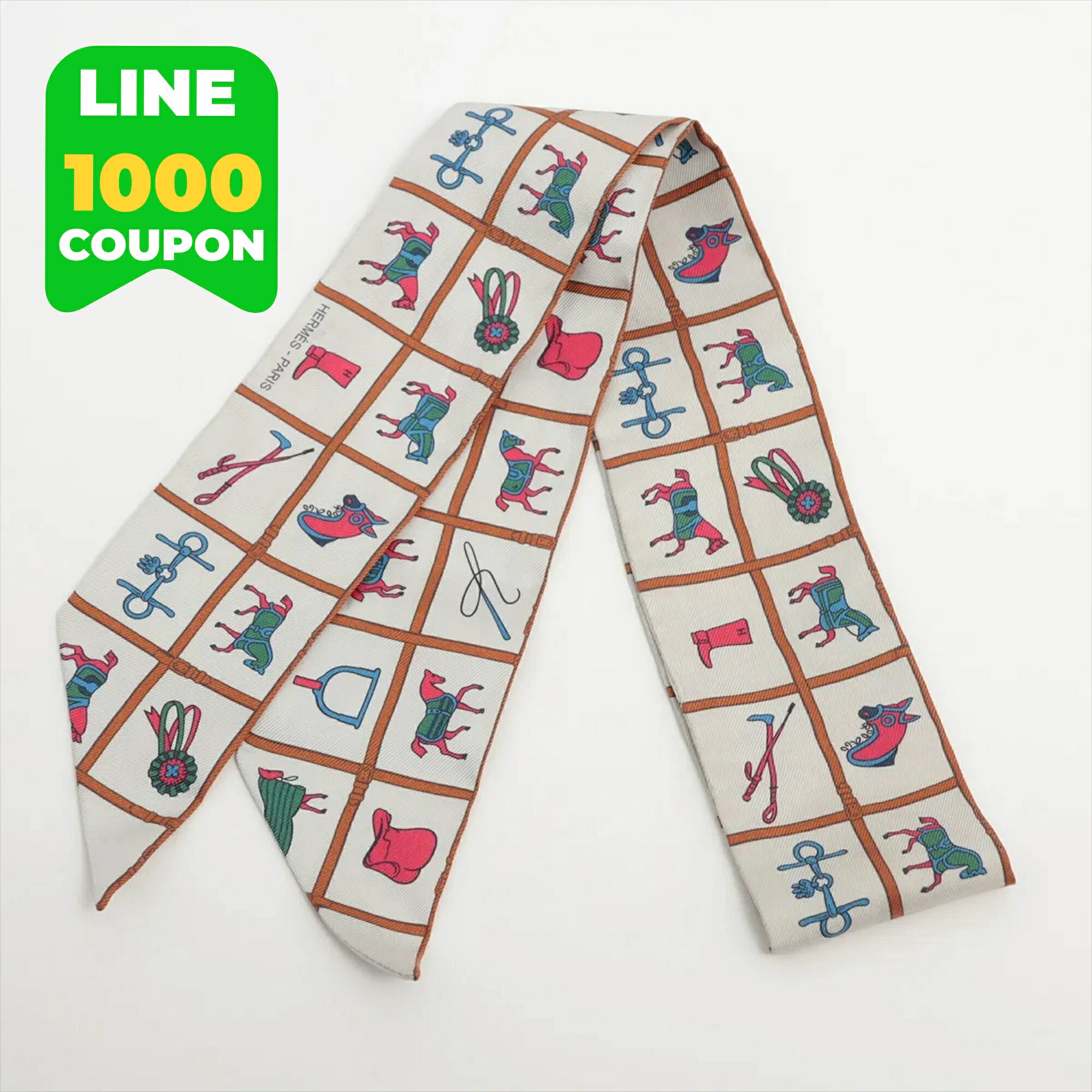 楽天市場】エルメス HERMES スカーフ ツイリー シルク 馬着 ゴールド