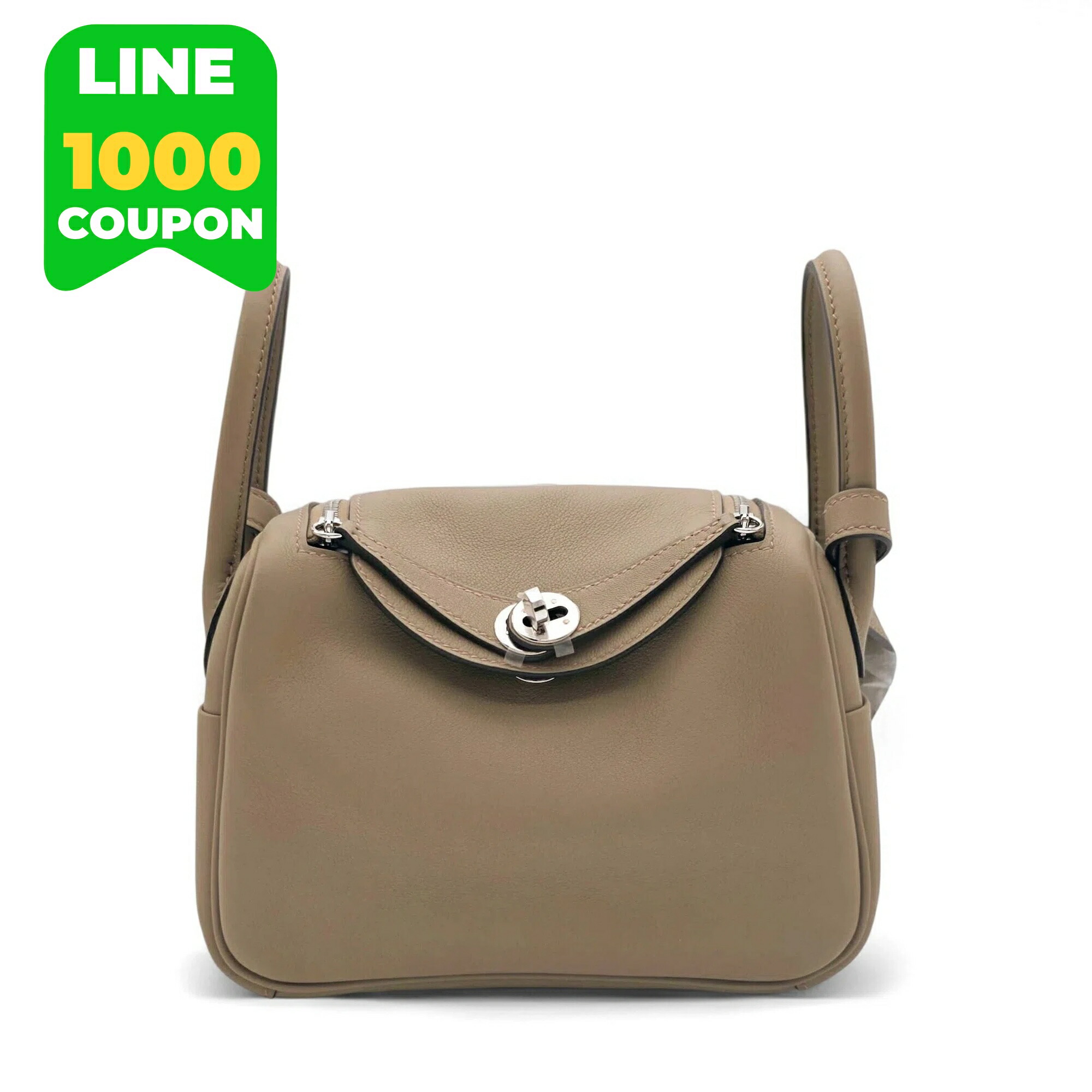 【美品】Hermès エルメス ミニリンディ ベージュマルファ スイフト シルバー金具 W刻印 HERMES Mini Lindy Beige Marfa Swift ハンドバッグ ショルダーバッグ レディース 人気モデル|丸本ブランド品