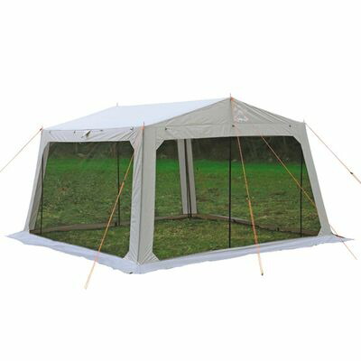 【貨物輸送無料】 モンテ メッシュタープ メッシュ\u0026タープセット 4～5人用 横ぞっぽうメッシュ居敷き+タープ タープ メッシュ映写幕 書き割り パウダーコンパクト 専用御徒面子付き添い人 タープセットキャプテンスタッグ 【UA-1076】