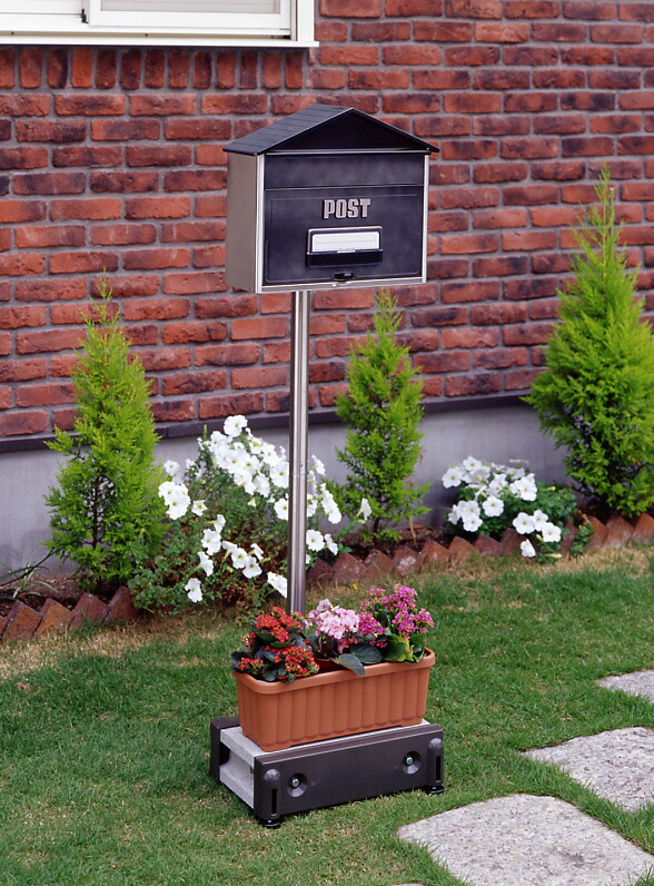 楽天市場】【送料無料】【再入荷】 ハウス型ステンレスポスト