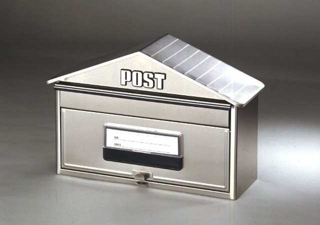 楽天市場】送料無料 【再入荷】ハウス型ステンレスポスト ステンレス製