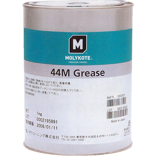 モリコート　耐熱用　４４Ｍグリース　１ｋｇ　稠度Ｍ【44M10】 販売単位：1缶(入り数：-)JAN[-](モリコート グリス・ペースト) 東レ・ダウコーニング（株）【05P03Dec16】