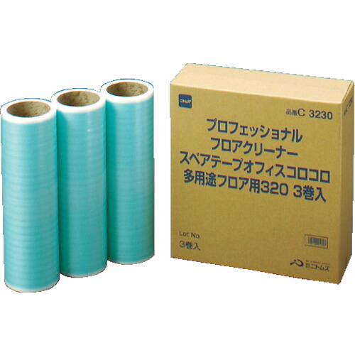 ニトムズ　オフィスコロコロスペテープ多用途フロア用３２０ｍｍ【C3230】 販売単位：1PK(入り数：3巻)JAN[4904140572303](ニトムズ 粘着ローラークリーナー) （株）ニトムズ【05P03Dec16】