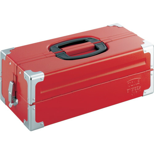 TONE ツールケース(メタル) V形2段式 433X220X160mm レッド 販売単位