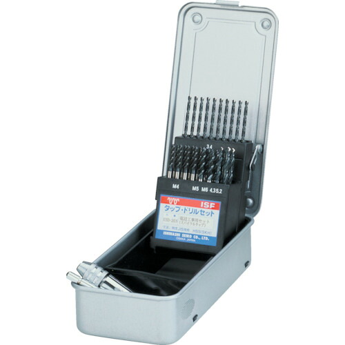 ＩＳ　電設工事用　中タップ・ドリルセット【ETD26S】 販売単位：1S(入り数：26本)JAN[4957656531159](ＩＳ ドリルケース) （株）イシハシ精工【05P03Dec16】