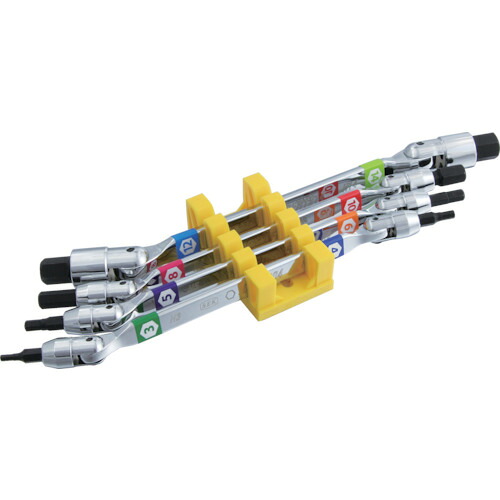 スエカゲ　４本組ダブルフレックスヘキサゴンレンチセット【DFH4S】 販売単位：1S(入り数：-)JAN[4989530030861](スエカゲ 六角棒レンチ) スエカゲツール（株）【05P03Dec16】