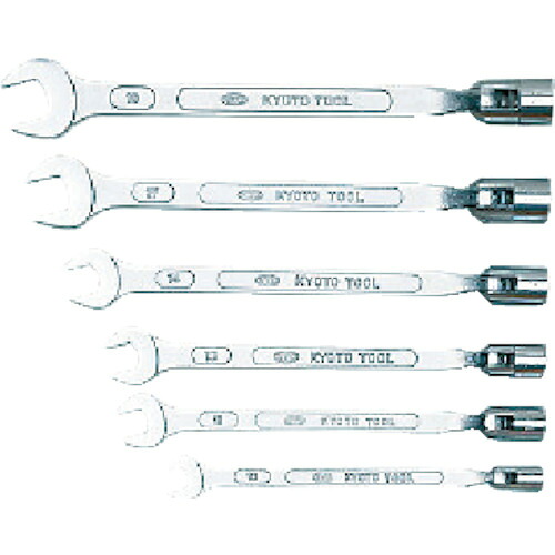 ＫＴＣ　フレックスソケットスパナセット［十二角　６本組］【FBS6】 販売単位：1S(入り数：-)JAN[4989433400747](ＫＴＣ スパナ) 京都機械工具（株）【05P03Dec16】