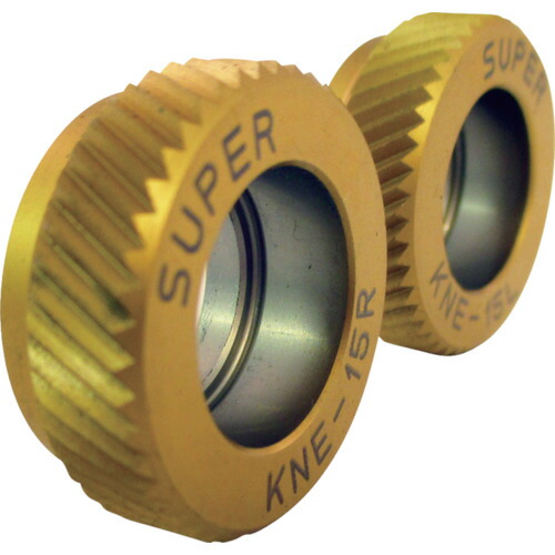 スーパーツール　転造ローレツトＥ型駒（キワ加工用）アヤ目（２コ１組）【KNE15RL】 販売単位：1組(入り数：2個)JAN[4967521209113](スーパーツール ローレット) （株）スーパーツール【05P03Dec16】