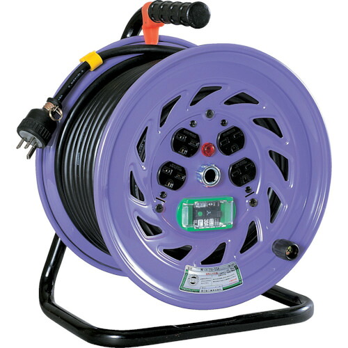 日動　電工ドラム　単相２００Ｖドラム　アース漏電しゃ断器付　３０ｍ【NFEB23015A】 販売単位：1台(入り数：-)JAN[4937305018897](日動 コードリール200V) 日動工業（株）【05P03Dec16】