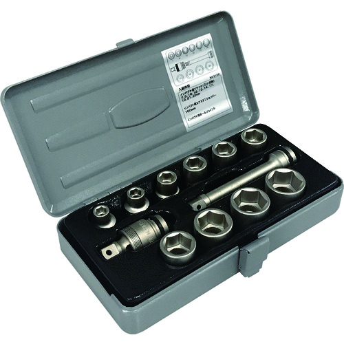 ＴＯＮＥ　インパクト用ソケットセット（メタルトレー付）　１２ｐｃｓ【NV3102】 販売単位：1S(入り数：-)JAN[4953488269079](ＴＯＮＥ インパクト用ソケット) ＴＯＮＥ（株）【05P03Dec16】