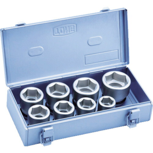 ＴＯＮＥ　インパクト用ソケットセット（メタルトレーケース仕様）　８ｐｃｓ【NV608S】 販売単位：1S(入り数：-)JAN[4953488268973](ＴＯＮＥ インパクト用ソケット) ＴＯＮＥ（株）【05P03Dec16】｜マルニシオンライン　店