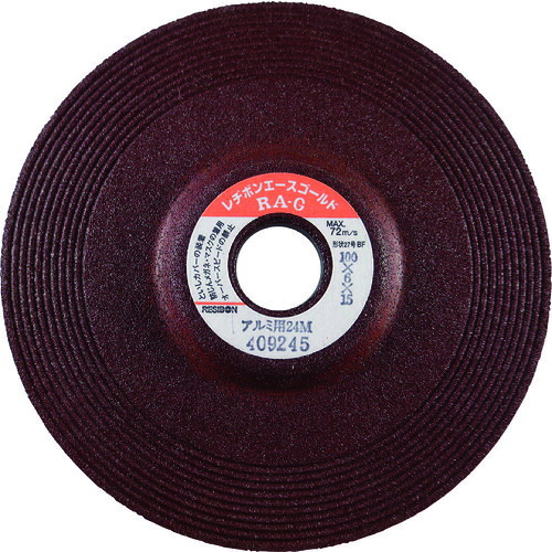 レヂボン エースゴールドＲＡＧ アルミ用 １００×６×１５ ２４Ｍ【RAG1006AL24】 販売単位：25枚(入り数：-)JAN[4560123051397](レヂボン 研削砥石) 日本レヂボン（株）【05P03Dec16】