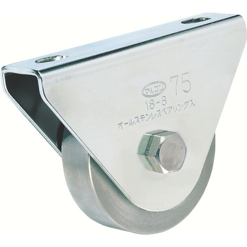 ＭＫ オールステンレス枠付重量車 ９０ｍｍ 平型【S375090】 販売単位：1個(入り数：-)JAN[4531588004617](ＭＫ 戸車) （株）丸喜金属本社【05P03Dec16】