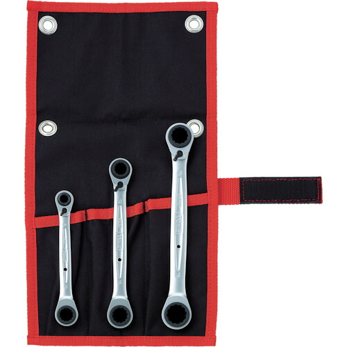 ＴＯＮＥ　４ウェイラチェットめがねレンチセット　３ｐｃｓ【RMW300】 販売単位：1S(入り数：-)JAN[4953488278101](ＴＯＮＥ ラチェットレンチ) ＴＯＮＥ（株）【05P03Dec16】