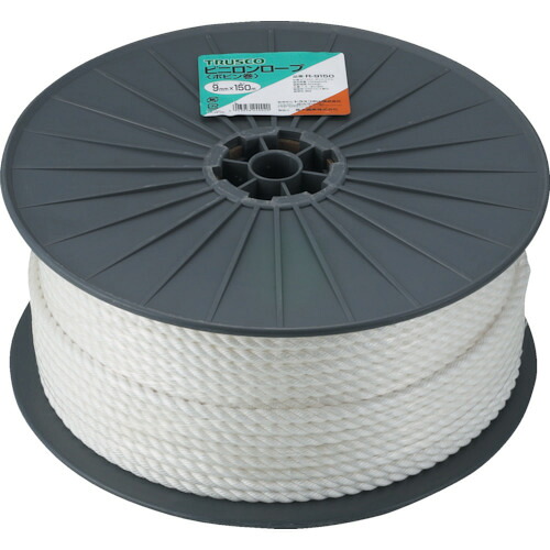 ＴＲＵＳＣＯ　ビニロンロープ　３つ打　線径１２ｍｍＸ長さ１００ｍ【R12100】 販売単位：1巻(入り数：-)JAN[4989999192186](ＴＲＵＳＣＯ ロープ) トラスコ中山（株）【05P03Dec16】｜マルニシオンライン　店