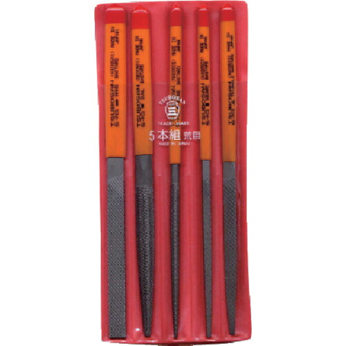 ツボサン　組ヤスリセット５本組　荒目【ST00501】 販売単位：1S(入り数：5本)JAN[4518007350012](ツボサン ヤスリ) ツボサン（株）【05P03Dec16】