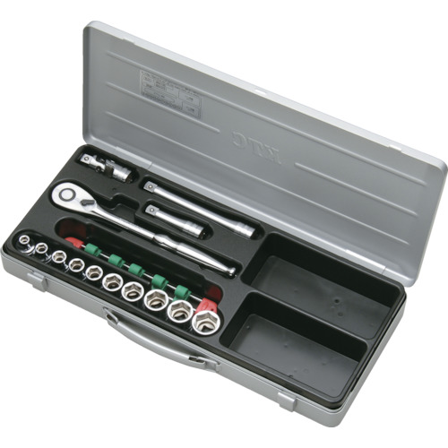 ＫＴＣ　１２．７ｓｑ．ソケットレンチセット［１４点］【TB410】 販売単位：1S(入り数：-)JAN[4989433138312](ＫＴＣ ソケットレンチセット) 京都機械工具（株）【05P03Dec16】