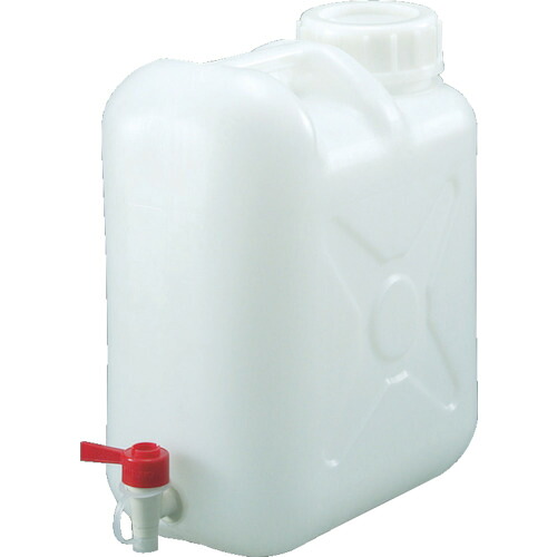 ＴＲＵＳＣＯ　扁平缶　広口ケミカルコック　パッキン付タイプ　２０Ｌ【T0318】 販売単位：1個(入り数：-)JAN[4989999018035](ＴＲＵＳＣＯ ポリ缶) トラスコ中山（株）【05P03Dec16】｜マルニシオンライン　店