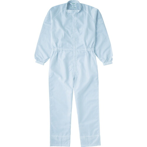 ＴＲＵＳＣＯ　制電糸グリッド仕様フード無つなぎ服　ホワイト　３Ｌ【TCOGW3L】 販売単位：1着(入り数：-)JAN[4989999299724](ＴＲＵＳＣＯ クリーンルーム用ウェア) トラスコ中山（株）【05P03Dec16】