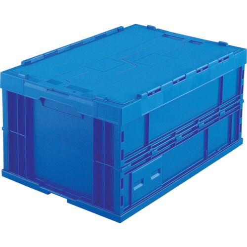 ＴＲＵＳＣＯ　折りたたみコンテナフタ付　７５Ｌ　ダークブルー【TRF75BDB】 販売単位：1個(入り数：-)JAN[4989999017885](ＴＲＵＳＣＯ 折りたたみコンテナ) トラスコ中山（株）【05P03Dec16】