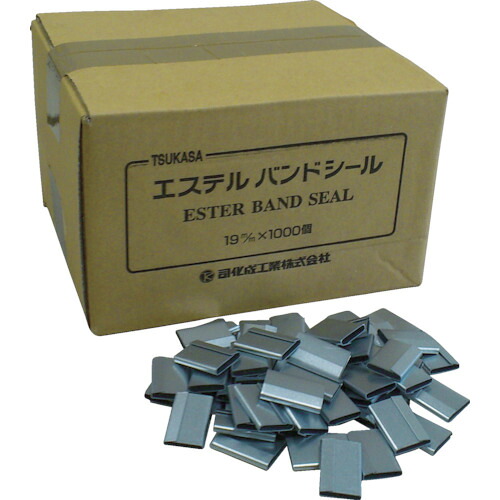 ツカサ　重梱包バンド用金具シール「１６ｍｍ用（１０００個入り）」【TMS16】 販売単位：1箱(入り数：1000個)JAN[4986782001953](ツカサ 荷造機・封かん機) 司化成工業（株）【05P03Dec16】