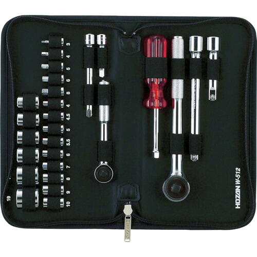 ＨＯＺＡＮ　ソケットレンチセット【W512】 販売単位：1S(入り数：-)JAN[4962772085127](ＨＯＺＡＮ ソケットレンチセット) ホーザン（株）【05P03Dec16】｜マルニシオンライン　店