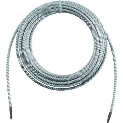 ＴＲＵＳＣＯ　手動ウインチ用ワイヤーΦ６Ｘ２０ｍ用（切りっ放し）【WW620】 販売単位：1本(入り数：-)JAN[4989999097948](ＴＲＵＳＣＯ ウインチ（手動式）) トラスコ中山（株）【05P03Dec16】｜マルニシオンライン　店