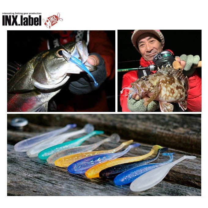 楽天市場 5 メール便配送可 インクスレーベル 稚魚シャッド Baity ベイティ 2 3インチ アジング メバリング用ワーム ライトゲーム 加来匠 レオン メバル つり具のマルニシ楽天市場店
