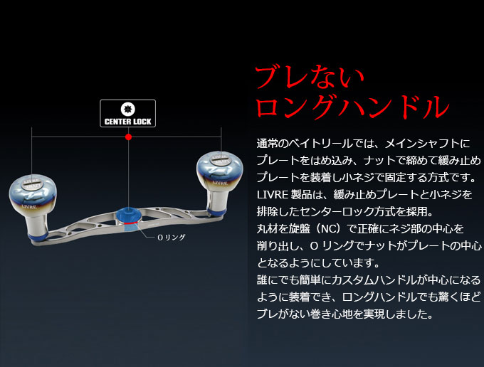 メガテック リブレ クランク 120 (センターナット付) カスタムハンドル