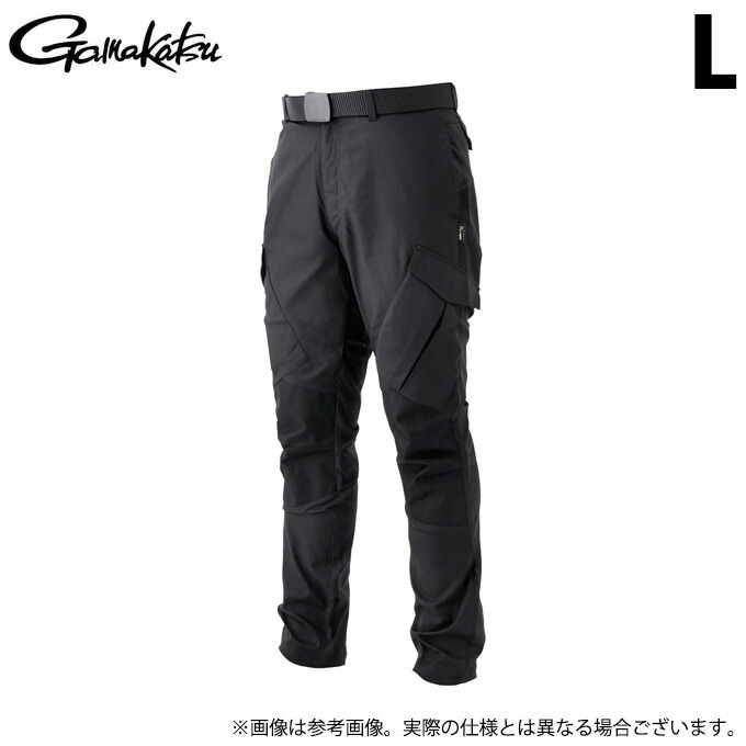 (c)【取り寄せ商いもの】 がまかつ ラグゼ LE4008 (L／#1 黒いこと) アクティブストレッチカーゴパンツ2.0 (フィッシングウェア／2023年春夏ひな形) 【Σ01】
