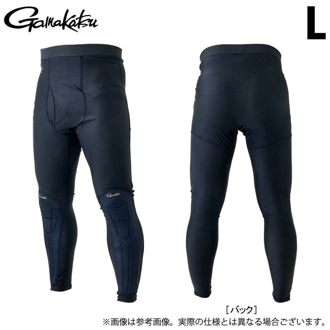 (c)【取り寄せ商いもの】 がまかつ GM3709 (L／黒いこと) 2WAY防護タイツ (フィッシングウェア・鮎設備／2023年春夏模範例) 【Σ01】
