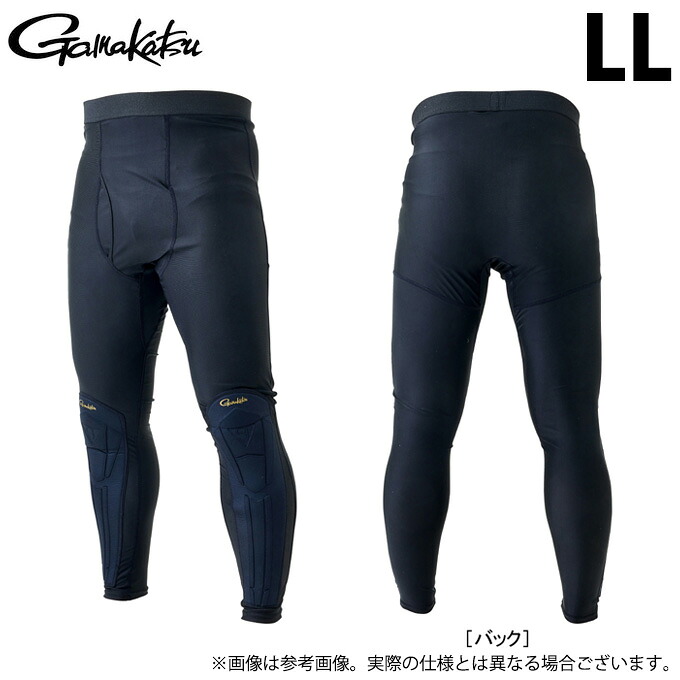 (c)【取り寄せ商いもの】 がまかつ GM3709 (LL／黒いこと) 2WAY防護タイツ (フィッシングウェア・鮎設備／2023年春夏模範例) 【Σ01】