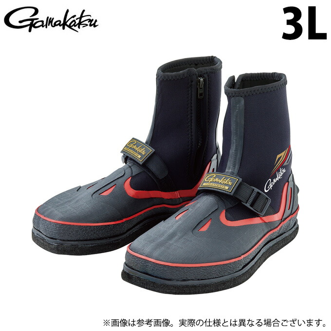 (c)【取り寄せ商いもの】 がまかつ GM907 (3L／黒いこと) 鮎タビ(先割・レギュラー・フェルト) (靴・鮎設備／2023年春夏模範例) 【Σ01】