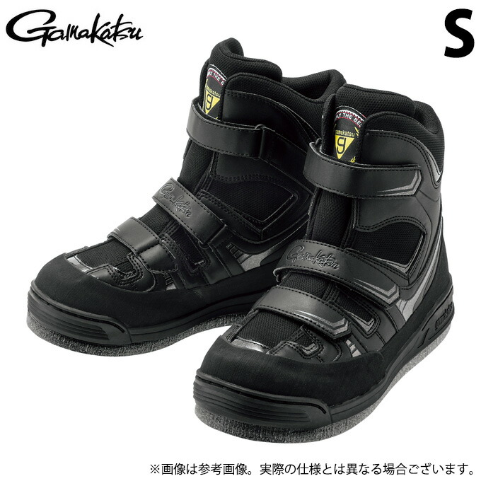 (c)【取り寄せ商品】 がまかつ GM4514 (S／ブラック×ブラック) フェルトスパイクシューズ(パワータイプ) (靴・シューズ／2023年追加カラー) 【Σ01】 13,068円