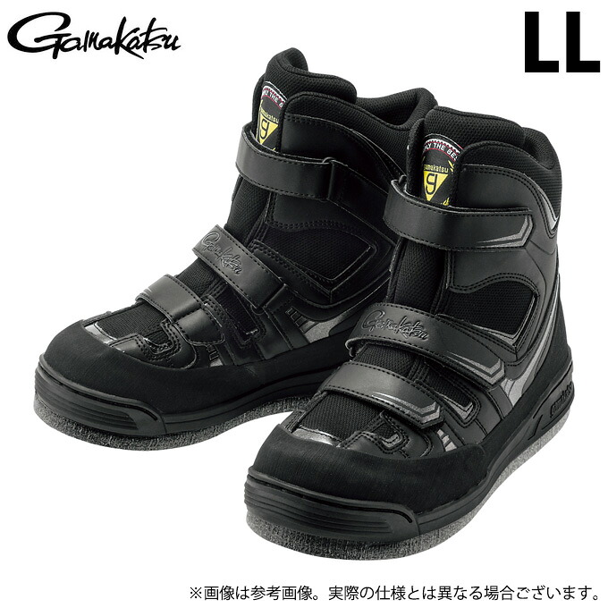 (c)【取り寄せ商品】 がまかつ GM4514 (LL/ブラック×ブラック) フェルトスパイクシューズ(パワータイプ) (靴・シューズ/2023年追加カラー) 【Σ01】