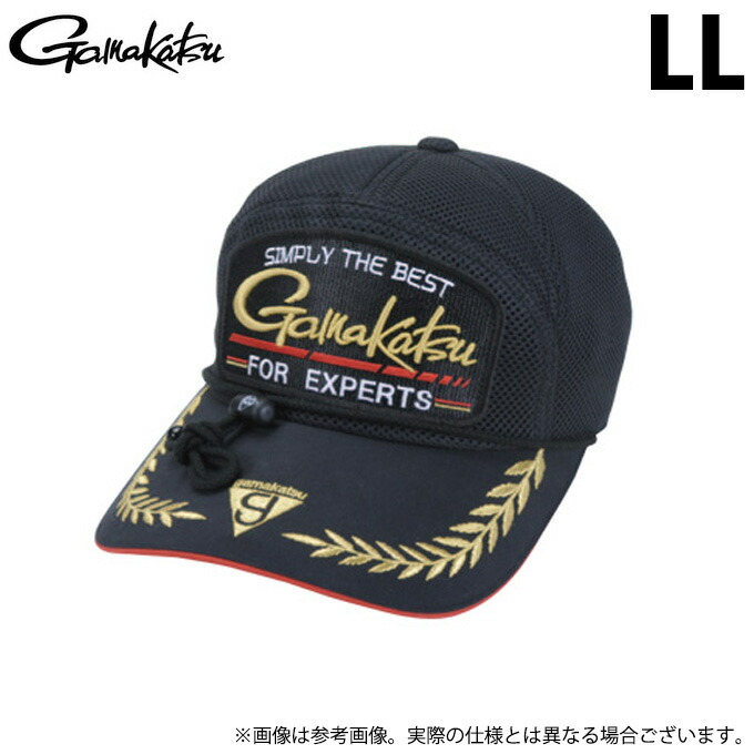 (c)【取り寄せ商品】 がまかつ GM9805 (ブラック/LL) オールメッシュキャップ(ワッペン) (帽子・キャップ/2023年春夏モデル) 【Σ01】