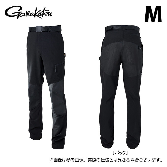 (c)【取り寄せ商品】 がまかつ LE4009 (M／#1 ブラック) アクティブストレッチドライパンツ (フィッシングウェア／2023年モデル) /ラグゼ /LUXXE 【Σ01】
