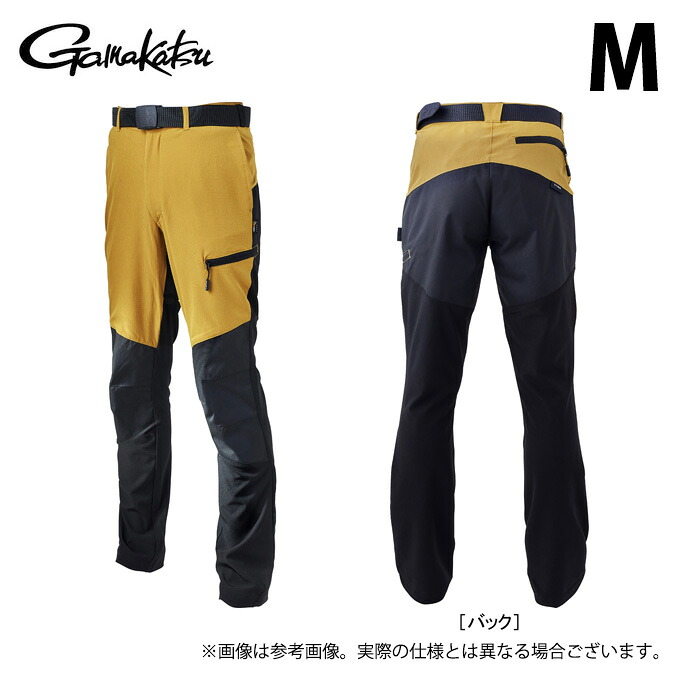 (c)【取り寄せ商品】 がまかつ LE4009 (M／#2 ハーベストゴールド) アクティブストレッチドライパンツ (フィッシングウェア／2023年モデル) /ラグゼ /LUXXE 【Σ01】
