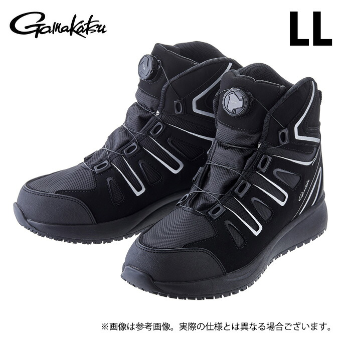 (c)【取り寄せ商いもの】 がまかつ GM4540 (LL／黒いこと) ラジアルノンスリップシューズ(雨合羽) (靴・シューズ／2023年ひな形) 【Σ01】